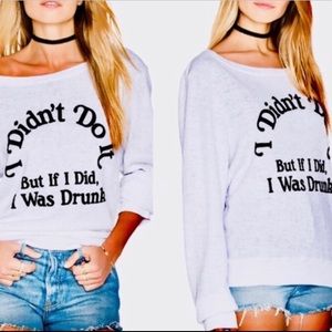 NWOT Wildfox Sweatshirt Small